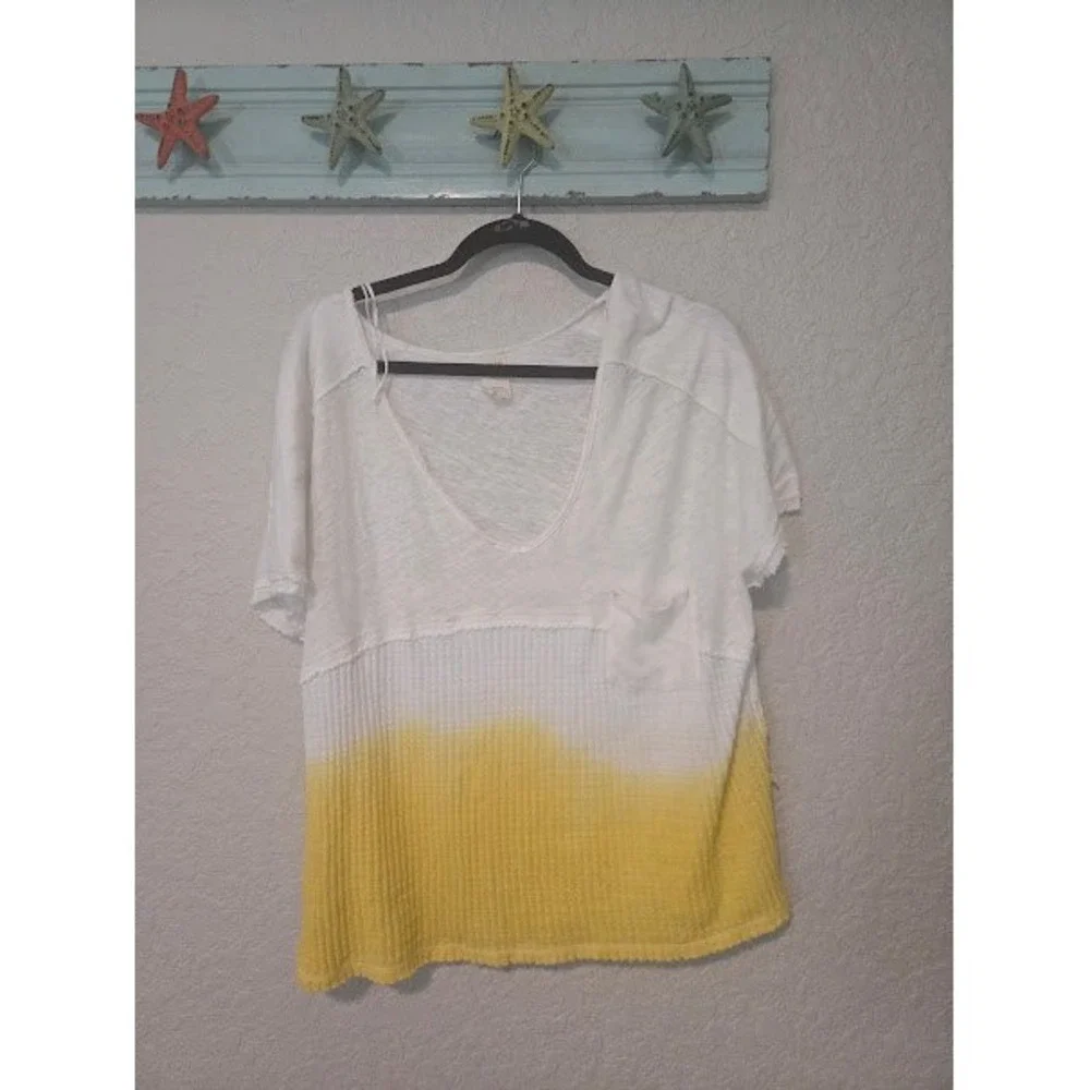Free People Sun Dial Dip Dye T Shirt